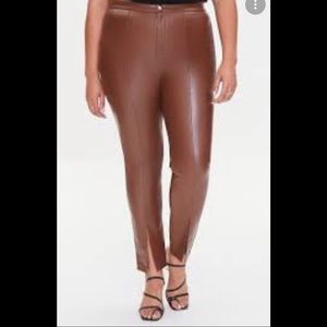 Forever 21 Faux Leather High Waisted Pants